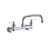 Elkay - WALL MNT 8IN, AT 10IN SPT, LVR HNDL, 2IN, SHUT OFF - Chrome