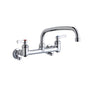 Elkay - WALL MNT 8IN, AT 10IN SPT, LVR HNDL, 2IN, SHUT OFF - Chrome