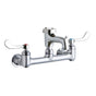 Elkay - WALL MNT 8IN, BUCKET HK POL 3IN SPT, 1PC WRIST BLD HNDL, 4IN - Chrome