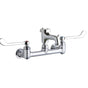 Elkay - WALL MNT 8IN, BUCKET HK POL 3IN SPT, 1PC WRIST BLD HNDL, 6IN - Chrome