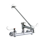 Elkay - WALL MNT 8IN, BUCKET HK POL 7IN SPT, 1PC WRIST BLD HNDL, 4IN - Chrome