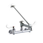 Elkay - WALL MNT 8IN, BUCKET HK POL 7IN SPT, 1PC WRIST BLD HNDL, 4IN - Chrome