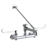 Elkay - WALL MNT 8IN, BUCKET HK POL 7IN SPT, 1PC WRIST BLD HNDL, 6IN - Chrome