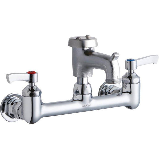 Elkay - WALL MNT 8IN, BUCKET HK 3IN SPT ROUGH, LVR HNDL, 2IN, 1/2IN - Rough Chrome