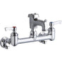 Elkay - WALL MNT 8IN, BUCKET HK 3IN SPT ROUGH, LVR HNDL, 2IN, SHUT - Rough Chrome