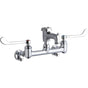 Elkay - WALL MNT 8IN, BUCKET HK 3IN SPT ROUGH, 1PC WRIST BLD HNDL, 6 - Rough Chrome
