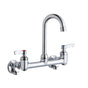 Elkay - WALL MNT 8IN, GN 4IN SPT, LVR HNDL, 2IN, SHUT OFF - Chrome