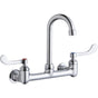 Elkay - WALL MNT 8IN, GN 4IN SPT, 1PC WRIST BLD HNDL, 4IN, 1/2IN HW - Chrome