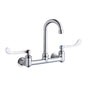 Elkay - WALL MNT 8IN, GN 4IN SPT, 1PC WRIST BLD HNDL, 6IN, 1/2IN HW - Chrome
