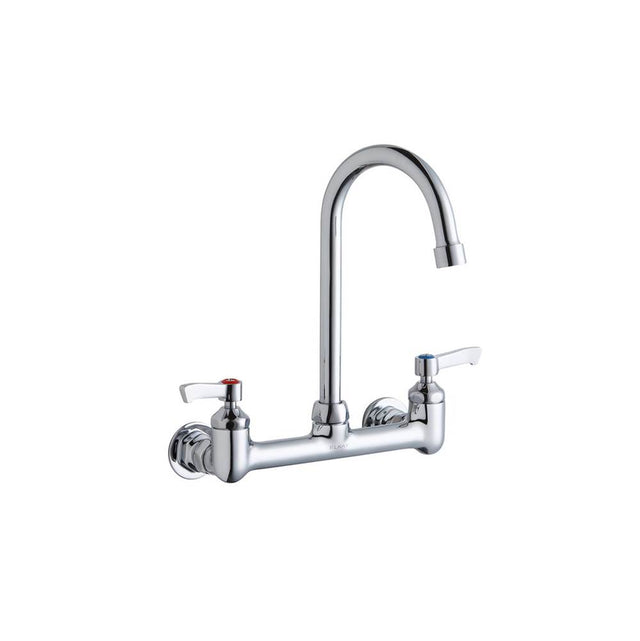Elkay - WALL MNT 8IN, GN 5IN SPT, LVR HNDL, 2IN, 1/2IN HW - Chrome