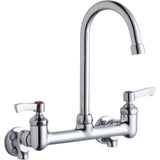 Elkay - WALL MNT 8IN, GN 5IN SPT, LVR HNDL, 2IN, SHUT OFF - Chrome