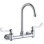 Elkay - WALL MNT 8IN, GN 5IN SPT, 1PC WRIST BLD HNDL, 4IN, 1/2IN HW - Chrome