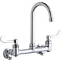 Elkay - WALL MNT 8IN, GN 5IN SPT, 1PC WRIST BLD HNDL, 4IN, SHUT OFF - Chrome