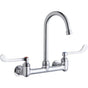 Elkay - WALL MNT 8IN, GN 5IN SPT, 1PC WRIST BLD HNDL, 6IN, 1/2IN HW - Chrome