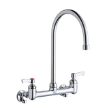 Elkay - WALL MNT 8IN, GN 8IN SPT, LVR HNDL, 2IN, SHUT OFF - Chrome