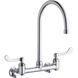 Elkay - WALL MNT 8IN, GN 8IN SPT, 1PC WRIST BLD HNDL, 4IN, SHUT OFF - Chrome