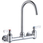 Elkay - WALL MNT 8IN, GN 5IN SPT, LVR HNDL, 2IN, 1/2IN HW - Chrome