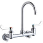 Elkay - WALL MNT 8IN, GN 5IN SPT, 1PC WRIST BLD HNDL, 4IN, SHUT OFF - Chrome