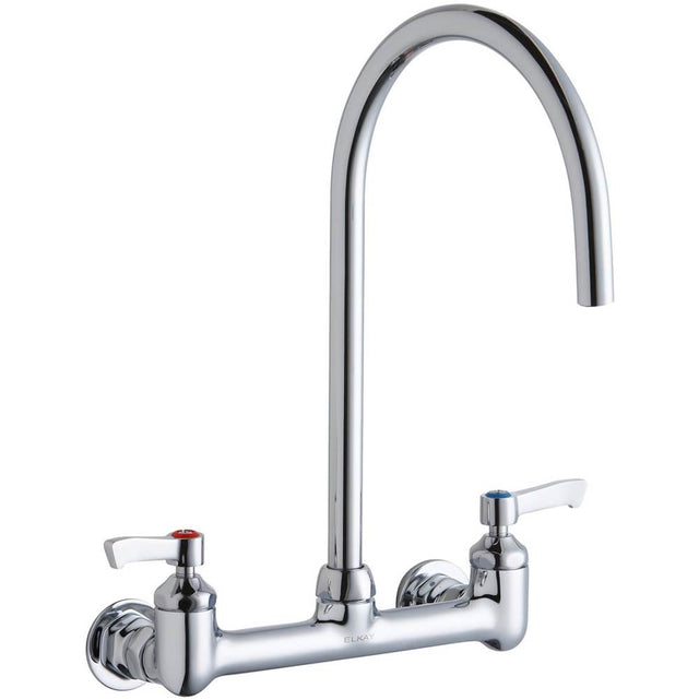 Elkay - WALL MNT 8IN, GN 8IN SPT, LVR HNDL, 2IN, 1/2IN HW - Chrome