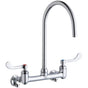 Elkay - WALL MNT 8IN, GN 8IN SPT, 1PC WRIST BLD HNDL, 4IN, SHUT OFF - Chrome