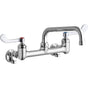 Elkay - WALL MNT 8IN, TUBE 8IN SPT, 1PC WRIST BLD HNDL, 4IN, SHUT OF - Chrome