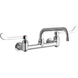 Elkay - WALL MNT 8IN, TUBE 8IN SPT, 1PC WRIST BLD HNDL, 6IN, 1/2IN H - Chrome