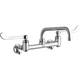 Elkay - WALL MNT 8IN, TUBE 8IN SPT, 1PC WRIST BLD HNDL, 6IN, SHUT OF - Chrome