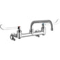 Elkay - WALL MNT 8IN, TUBE 8IN SPT, 1PC WRIST BLD HNDL, 6IN, SHUT OF - Chrome
