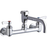 Elkay - WALL MNT 8IN, VENTED 7IN SPT, LVR HNDL, 2IN, 1/2IN HW - Chrome