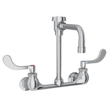 Elkay - WALL MNT 8IN, VENTED 7IN SPT, 1PC WRIST BLD HNDL, 4IN, 1/2IN - Chrome