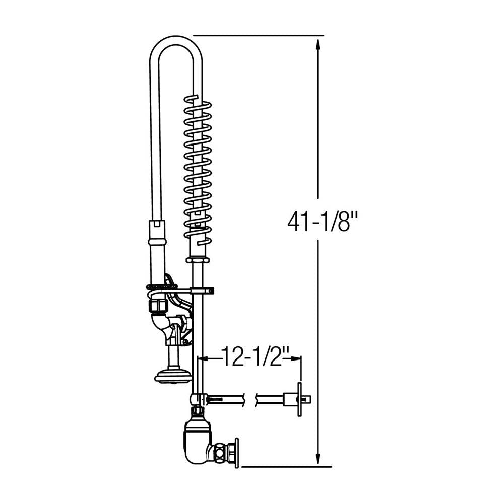 DUAL LVR FAUCET-PRE RINSE-LF