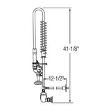 DUAL LVR FAUCET-PRE RINSE-LF