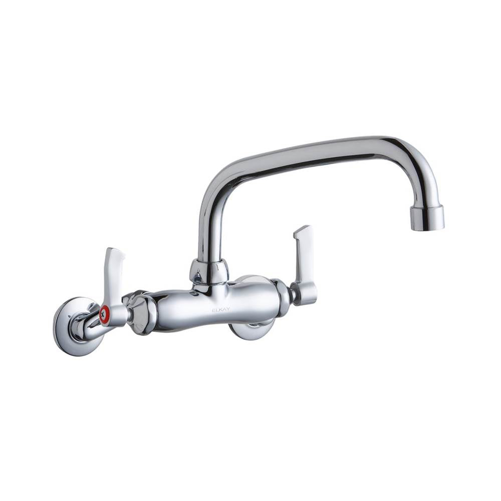 Elkay - WALL MNT 4IN, AT 8IN SPT, LVR HNDL, 2IN, 2IN HW - Chrome
