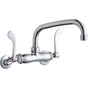 Elkay - WALL MNT 4IN, AT 8IN SPT, 1PC WRIST BLD HNDL, 4IN, 2IN HW - Chrome