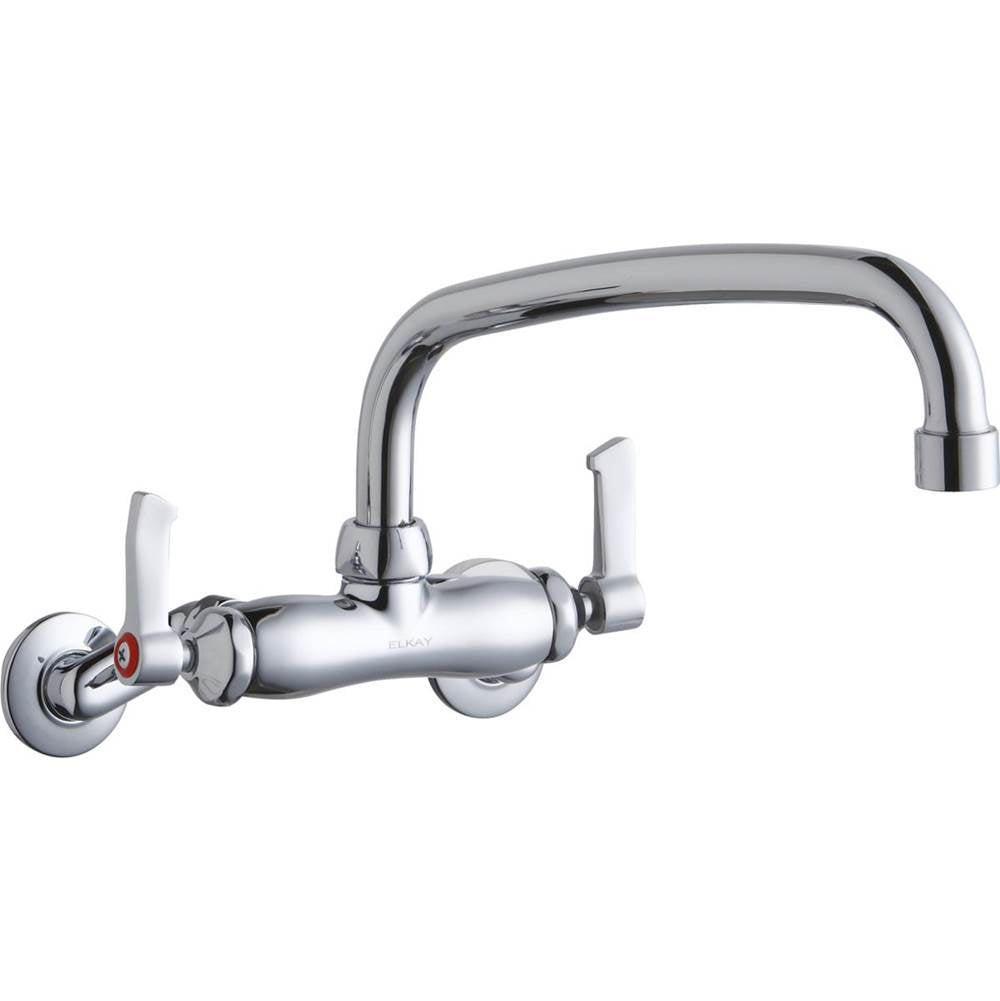 Elkay - WALL MNT 4IN, AT 10IN SPT, LVR HNDL, 2IN, 2IN HW - Chrome