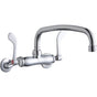 Elkay - WALL MNT 4IN, AT 12IN SPT, 1PC WRIST BLD HNDL, 4IN, 2IN HW - Chrome