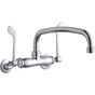 Elkay - WALL MNT 4IN, AT 12IN SPT, 1PC WRIST BLD HNDL, 6IN, 2IN HW - Chrome