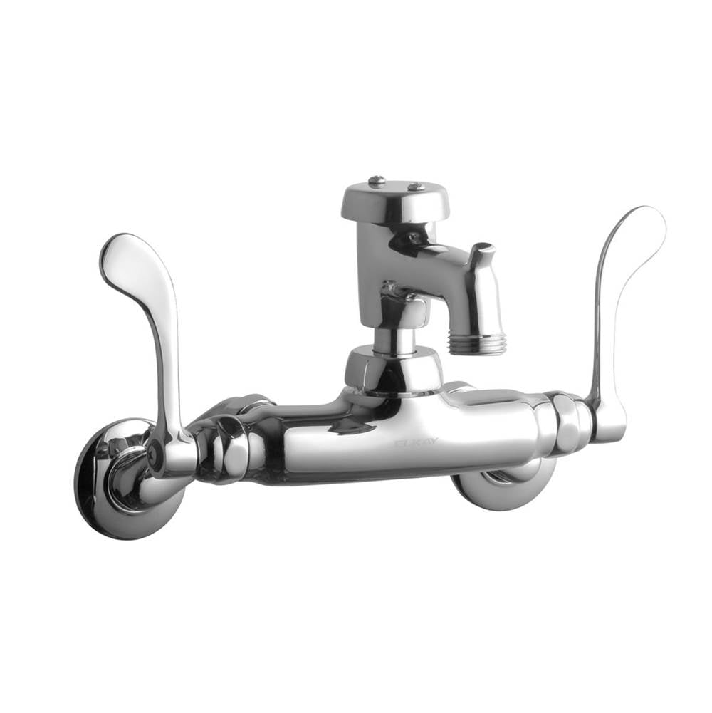 Elkay - WALL MNT 4IN, BUCKET HK POL 3IN SPT, 1PC WRIST BLD HNDL, 4IN - Chrome