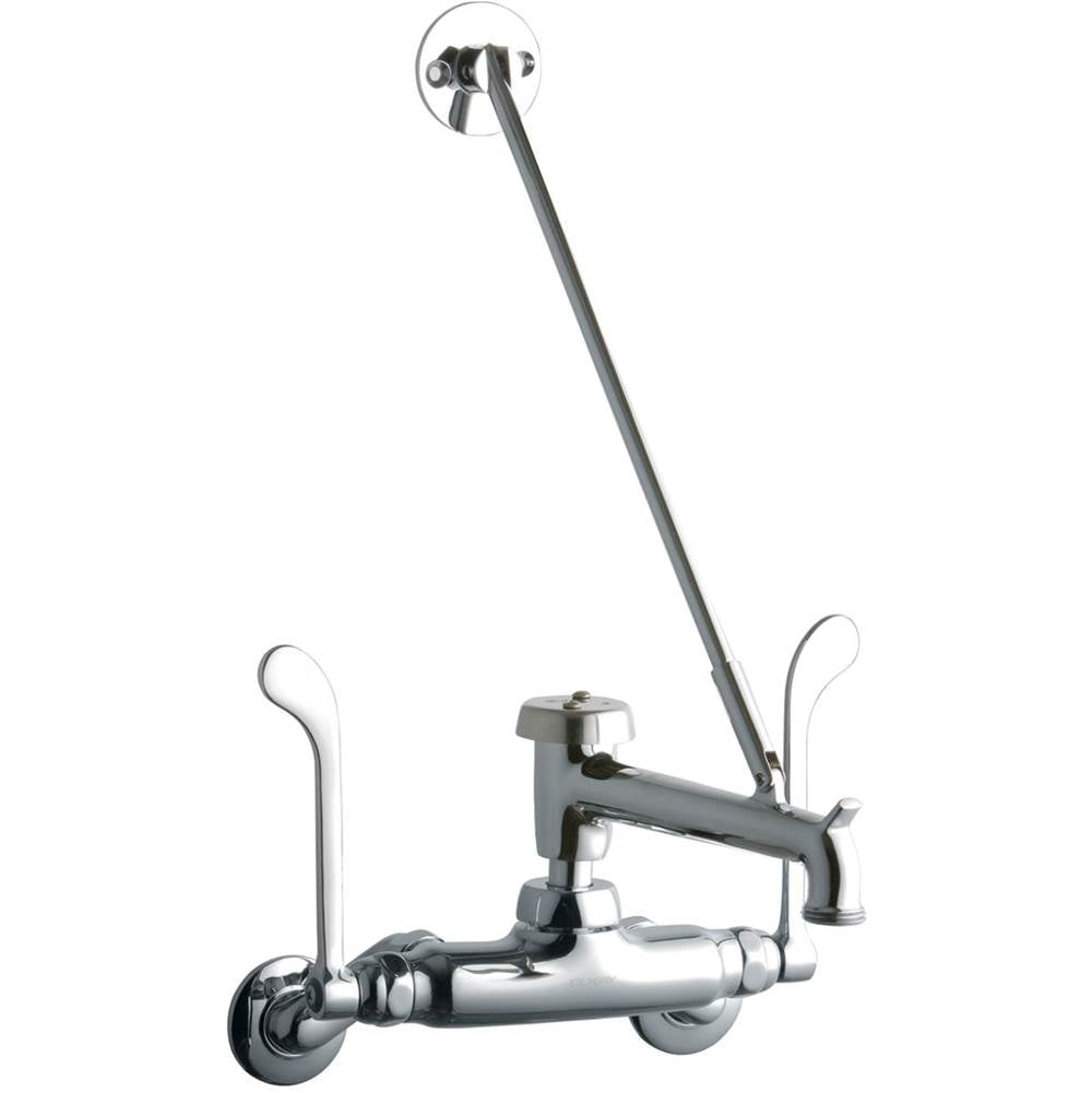 Elkay - WALL MNT 4IN, BUCKET HK POL 7IN SPT, 1PC WRIST BLD HNDL, 6IN - Chrome