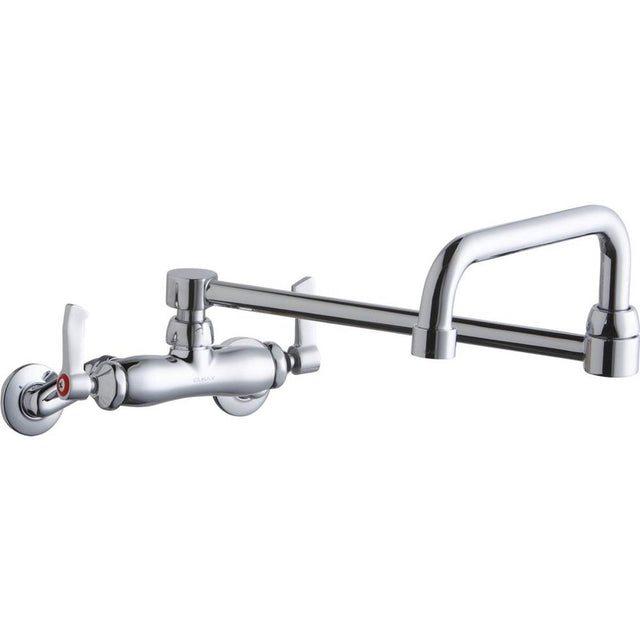 Elkay - WALL MNT 4IN, DBLE SWING 20IN SPT, LVR HNDL, 2IN, 2IN HW - Chrome