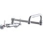 Elkay - WALL MNT 4IN, DBLE SWING 20IN SPT, LVR HNDL, 2IN, 2IN HW - Chrome