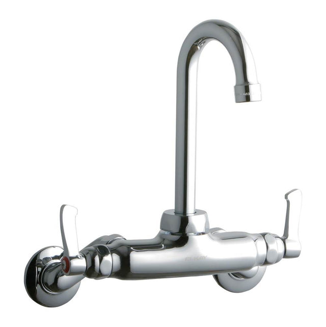 Elkay - WALL MNT 4IN, GN 4IN SPT, LVR HNDL, 2IN, 2IN HW - Chrome