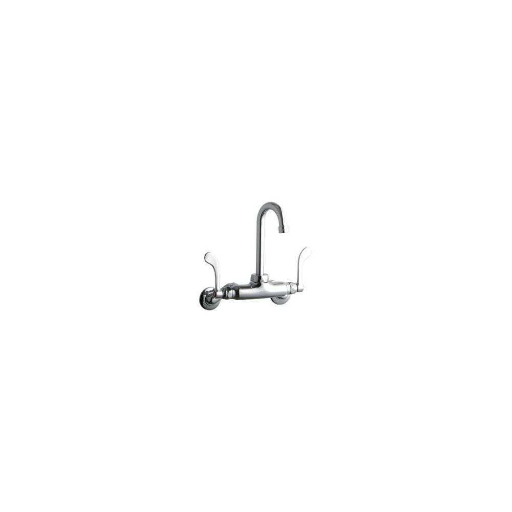 Elkay - WALL MNT 4IN, GN 4IN SPT, 1PC WRIST BLD HNDL, 4IN, 2IN HW - Chrome