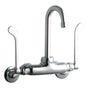 Elkay - WALL MNT 4IN, GN 4IN SPT, 1PC WRIST BLD HNDL, 6IN, 2IN HW - Chrome
