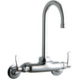 Elkay - WALL MNT 4IN, GN 5IN SPT, LVR HNDL, 2IN, 2IN HW - Chrome