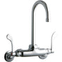Elkay - WALL MNT 4IN, GN 5IN SPT, 1PC WRIST BLD HNDL, 4IN, 2IN HW - Chrome