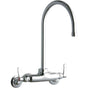 Elkay - WALL MNT 4IN, GN 8IN SPT, LVR HNDL, 2IN, 2IN HW - Chrome