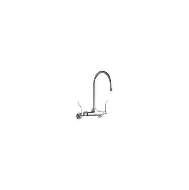 Elkay - WALL MNT 4IN, GN 8IN SPT, 1PC WRIST BLD HNDL, 4IN, 2IN HW - Chrome