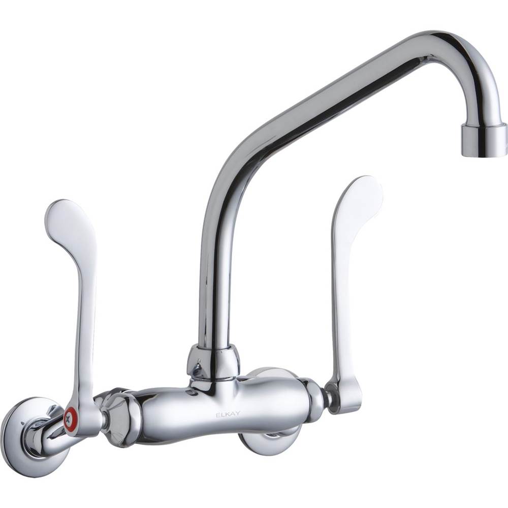 Elkay - WALL MNT 4IN, HA 8IN SPT, 1PC WRIST BLD HNDL, 6IN, 2IN HW - Chrome