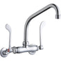 Elkay - WALL MNT 4IN, HA 8IN SPT, 1PC WRIST BLD HNDL, 6IN, 2IN HW - Chrome